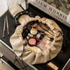 Lay Flat Drawstring Make up Bag, 1Pc Flat Lay Makeup