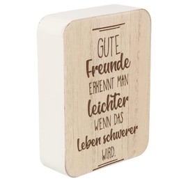 Spruchreif | Saying Board | Decorative Board with Saying | Wooden Stand with Saying | Decorative Stand with Lettering | Sign with Engraving | Gift Friends | Engraving Gift | Gift Best Friend