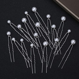 Beauty PLAYER Pearl Pin, Hair Clip, Hair Pin, Pearl, Hair Ornament, 20 Pieces, Hair Accessories, Pearl, Flower Hair Pin, Flower Hair Pin, Fireworks Display, Tanabata, White Day, Return, Wedding, Wedding, Kimono, Mother's Day, Graduation Ceremony, Coming-