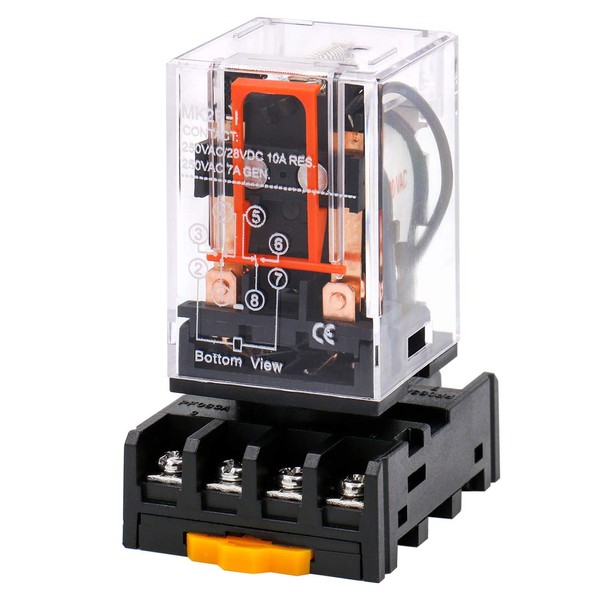 Heschen Gereral Purpose Relay MK2P-I AC 220V Coil DPDT 8