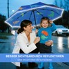 MorLuks Children's Reflective, Pocket Umbrella with Reflective Band, Children's Umbrella