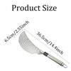 Crescent Pot Strainer Stainless Steel Handheld, Versatile Kitchen Tool for