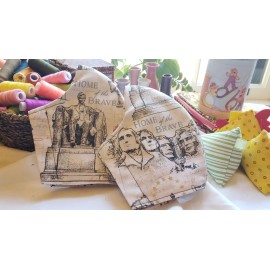 Handmade Patriotic Face Mask Adult, Kids Cotton Fabric. Washable  racbrez