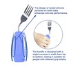 EZ Assistive - Cuchara adaptativa y tenedor fácil de sostener