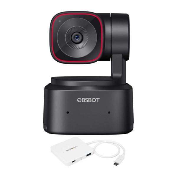 OBSBOT Tiny 2 Lite AI-Powered 4K PTZ Webcam Bundle with