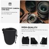 OSALADI 4pcs Neoprene Camera Lens Pouch Protective Case for Drawstring