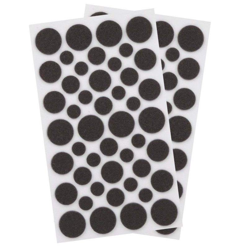 SoftTouch 4924995N Craft Value Pack-236 PCs, Dots-Cork Pads-Felt Strips-Bumpers, Brown