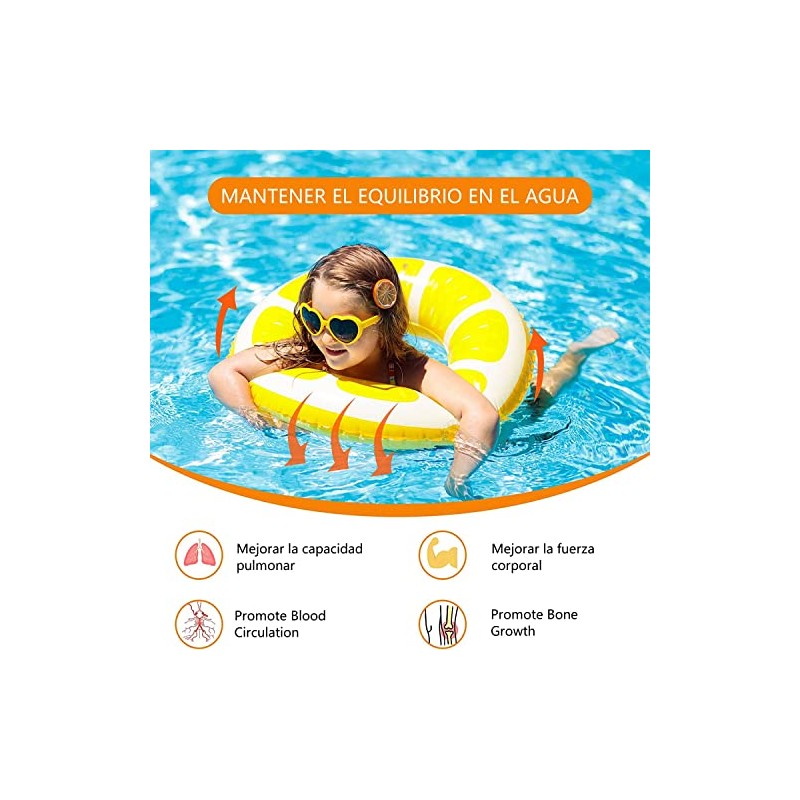 Jesir Fruta Piscina Flotadores, 3 Piezas de Inflables para Alberca