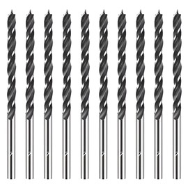 10PCS 4mm Wood Drill Bits,Drill Bits Precise Cutting,4mm Professional Carbon Steel Drilling Bits for Wood