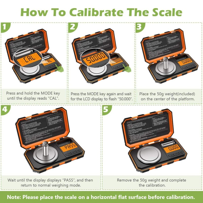 Keekit Digital Pocket Scale, 50g 0.001g Professional Milligram Scale, Portable