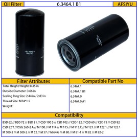 6.3464.1 Oil Filter Element Replacement Compatible with Air Compressor Replacement Filter Part 6.3464.1B1 6.3464.0