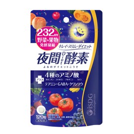 ISDG Enzyme Supplement, Night Enzyme, Diet Supplement, 232 Types, Vegetable and Fruit, Multi-Enzyme, Fermentation, Lactobacillus GABA, Amino Acids, Enzyme Diet, Digestive Enzyme, Vegetables, Wild Grass, Fruit, Fermentation, Aging, Diet, Plant Enzyme, Diet, Fiber Supplement, Made in Japan, 120 Tablets