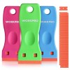 Workpro 120Pcs Plastic Razor Blades 3PC Plastic Razor Blade Scraper Sticker Remover Tool