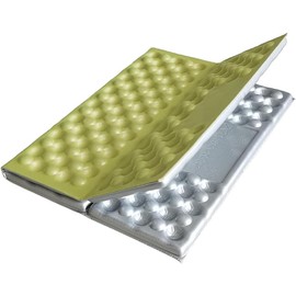 Zabuton, Compact, Folding, Sauna Mat, Cushion, 11.0 x 15.7 inches (28 x 40 cm), 2.0 oz (58 g), Lightweight, Portable, Convenient, Cold Air, Camping, Mountain Climbing, Sports Watching, Fishing, Flower Viewing (Green)