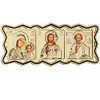 NKlaus Icon Car Badge Triptych GM of Kazan Jesus Nicholas