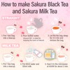 Sakura Japanese Loose Leaf Black Tea Bag 3g×15bags,Cherry Blossom Flavored