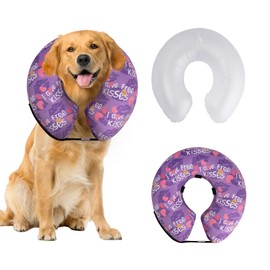 CuteBone Inflatable Recovery Dog Cone, Pet Inflatable Collar for After Surgery, Soft Protective Recovery Collar Dog Cone CAD-GWB06XL
