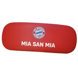 FC Bayern München Glasses Case with Glasses Cleaning Cloth – Logo – Red Case FCB, red