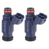 uxcell 2 Pcs Flow Matched Fuel Injector Replacement 4 Holes