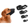 Dog Safety Muzzle Biting Barking Chewing Control Adjustable Nylon Small