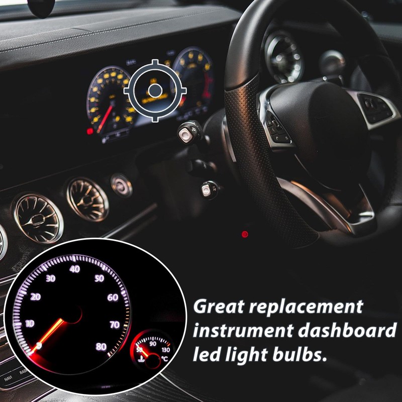 Frienda 40 Pcs T10 194 168 LED Dash Instrument Light
