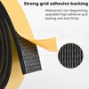 ToLanbbt Black Door Window Weather Stripping Self Adhesive Foam Tape