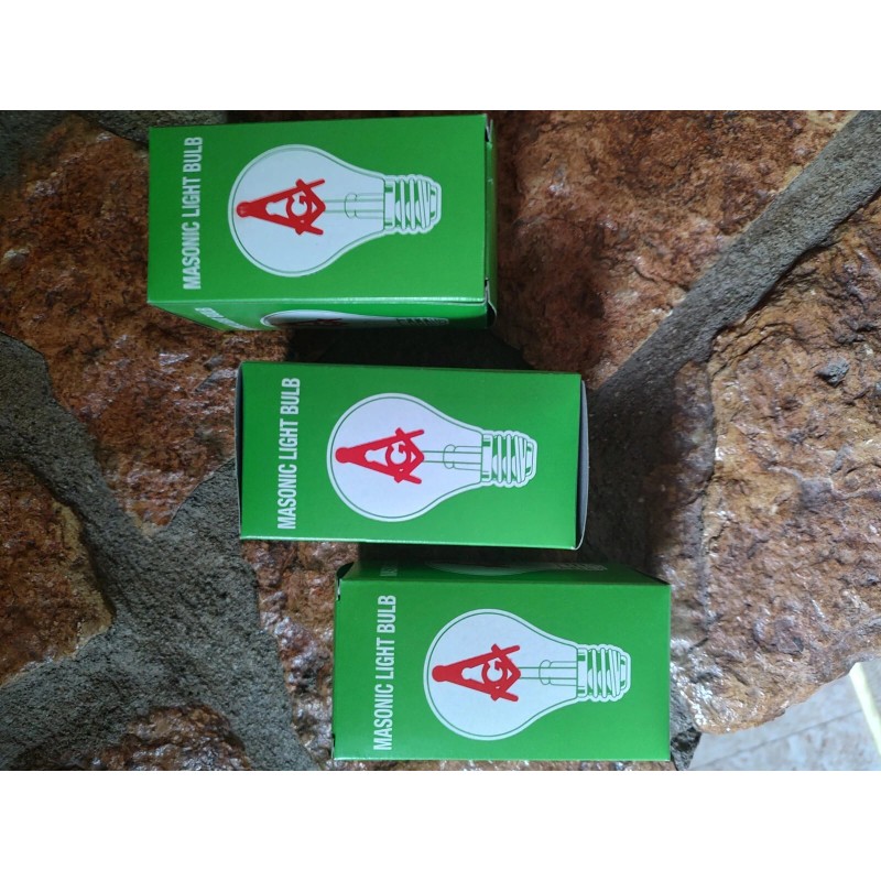 Masonic Lodge Alter light bulb LOT OF 3 BULBS,Mason Square