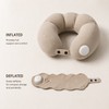 Inflatable Travel Neck Pillow for Flights & Office – Adjustable