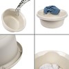 KADAX Matte Plastic Washing Bowl, Plastic Bowl, Round Washing Bowl,