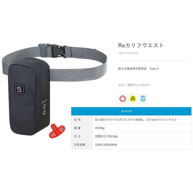 Bluestorm Re:Califur Waist Luminous Green BSJ-7300RS Model Approved Waist Life