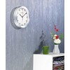 PEARL Radio-Controlled Clock: Elegant Radio-Controlled Wall Clock in Aluminium Casing,