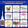 Super Plastic Glue 30 g, Super Glue for Plastic, Strong