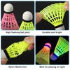 GOMETY Pack of 20 LED Luminous Badminton Balls, Windproof, Durable