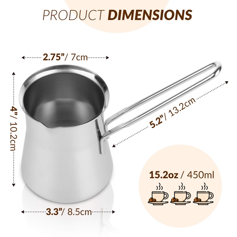 Caizen Coffee Quality Turkish Coffee Pot - Turkish Coffee Maker,