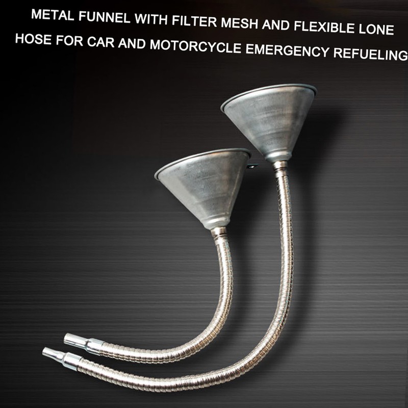 Metal Funnel Flexible 24.8inch for Car and Motorcycle Emergency Refueling