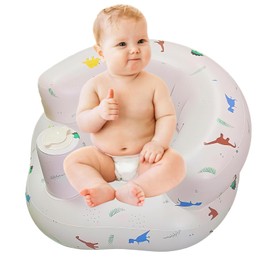 Inflatable Baby Chair, Inflatable Baby seat, Portable Soft Blow Up Chair for Sitting Up Aged 3 Months and Above, Foldable Infant Seat Swim Travel Home Use