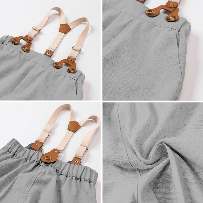 SANGTREE Boys' Gentleman Bowtie Formal Outfit V Neck Vest Wedding