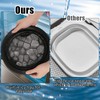 Silicone Face Bowl for Ice with Built-In Icetray, Collapsible Face