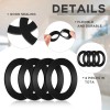 Fabbay 4 Pcs 1-3/4-Inch By 2-5/8-Inch Rubber Gasket For Tub