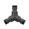 Takagi G062CG Hose Joint Triple Joint Nipple, Charcoal Gray, Connects