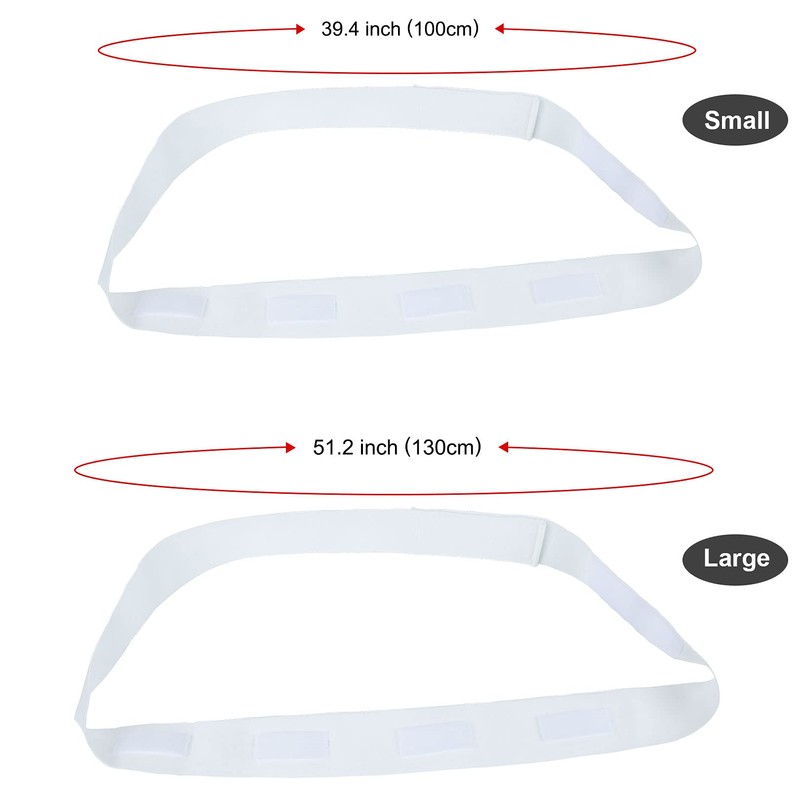 Drain Bulb Belt, After Surgery Drain Hanging Strap (White) (Large)