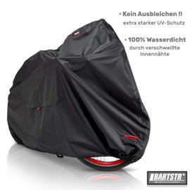 BARTSTR® Bicycle Cover Waterproof – Extra Strong & Extra UV Protection – Bicycle Garage Protective Cover – Bicycle Cover – Bicycle Protective Cover Bicycle Carrier, black, m