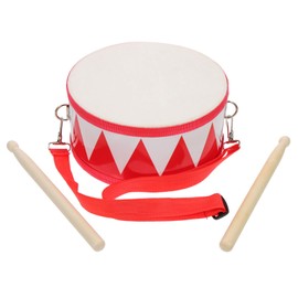 Kids Drum Set, 8 inch Wooden Toy Drum Set or Toddlers with 2 Drumsticks Percussion Musical Instrument Drum Set for Boys Girls