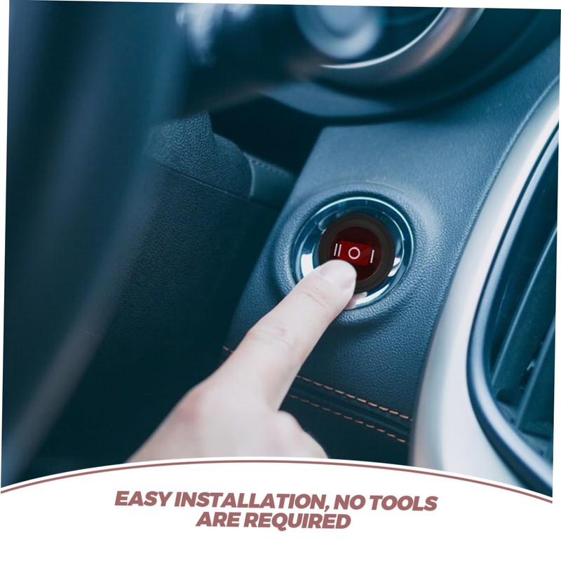 Kichvoe 6A Spdt Rocker Toggle Switch Button for Auto Car