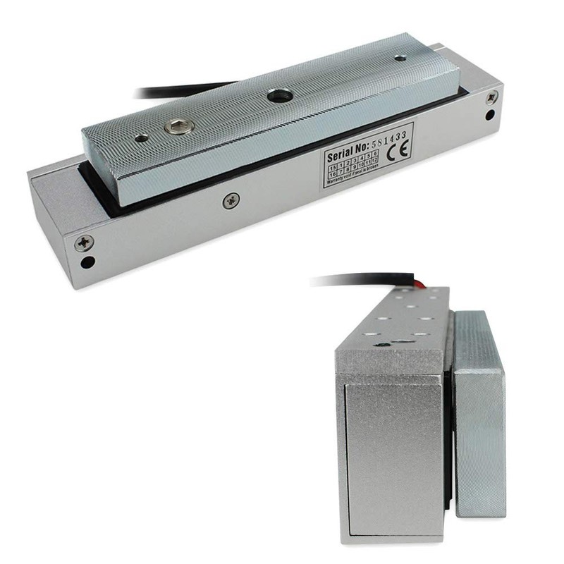 FUGEST 350Lbs(180KG) Holding Force Electromagnet Magnetic Electric Lock 12V Singe
