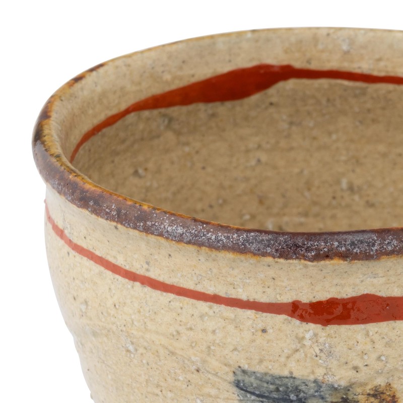 Marui Pottery MR-3-4043 Shigaraki Ware Hechimon Tea Cup, Capacity Approx.