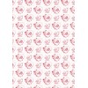 2 Sheets 40th Wedding Anniversary Wrapping Paper Elegant Floral Design