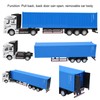 1: 48 Alloy Container Truck Model Toy Highly Simulation Children