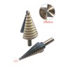 HSS 5PCS Titanium Coated Step Drill Bit Set W Automatic