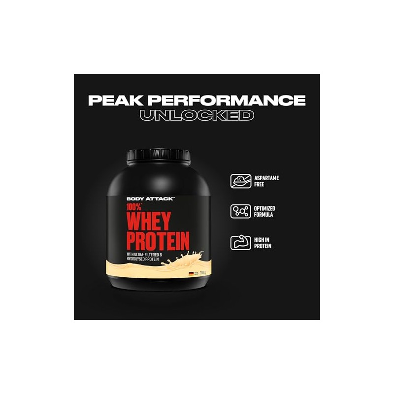 Body Attack 100% Whey Protein Iced Coffee - 2 kg